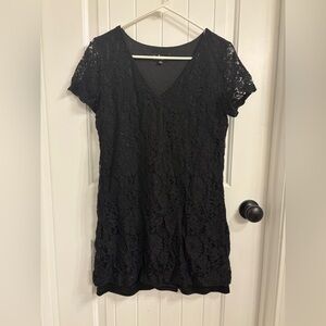 Lulus black lace dress, size small